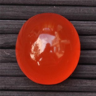 保山料南红玛瑙 无裂天然原矿冰红戒面裸石 戒指戒面未镶嵌 2.7克