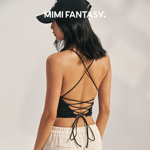 fantasy帶胸墊海邊度假吊帶背心女夏內(nèi)搭2024新款 mimi 美背外穿