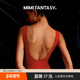 u型露背上衣带胸垫性感低腰修身 mimi fantasy无袖 背心春夏连体衣