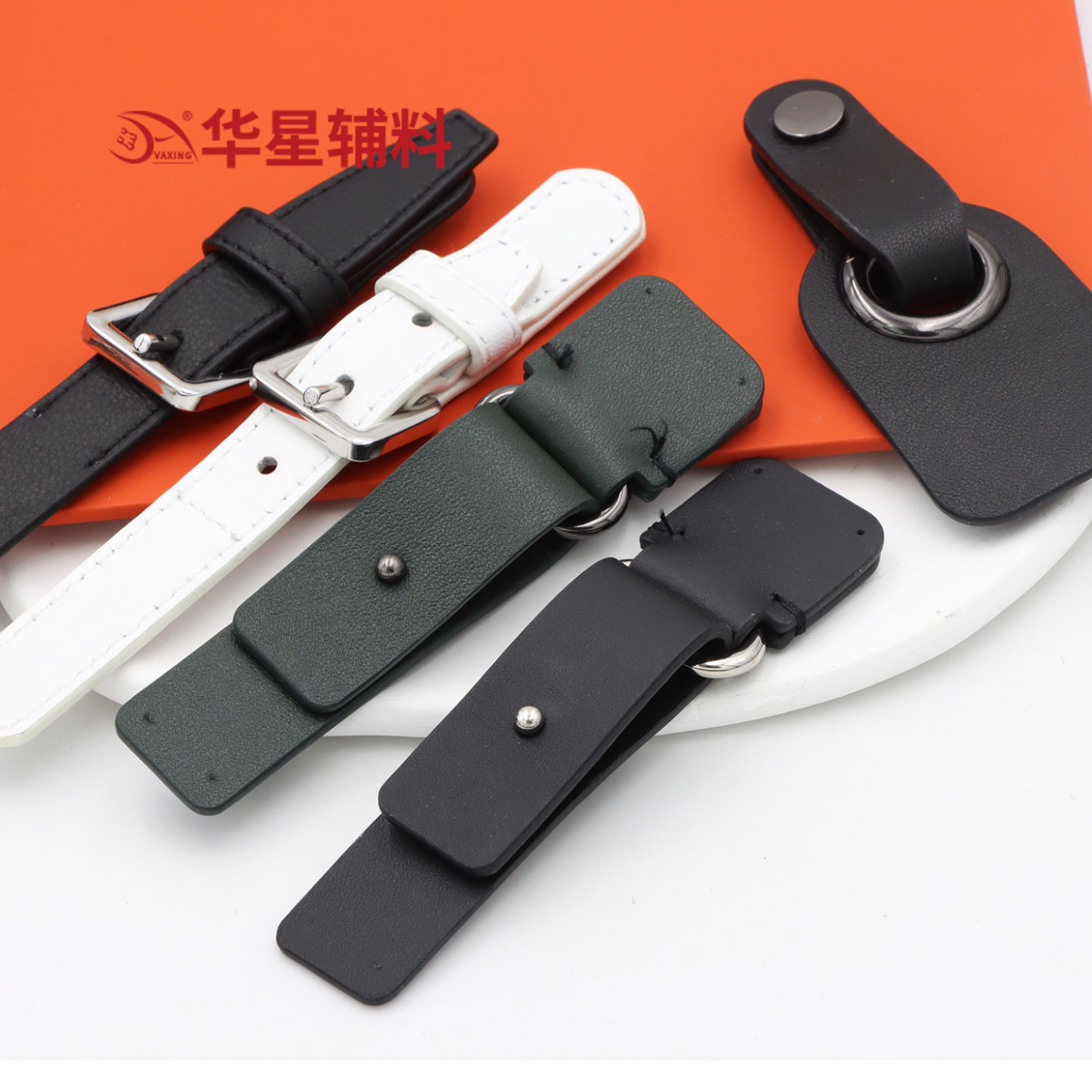 华星辅料皮对扣羊剪绒纽扣皮袢扣女 大衣风衣外套扣子diy辅料配件