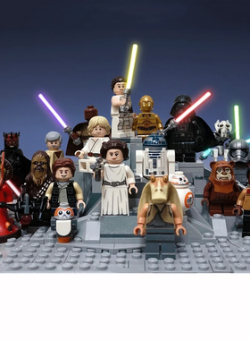 星球大战阿米达拉女王奎刚金绝地武士西斯小人仔积木男女益智玩具