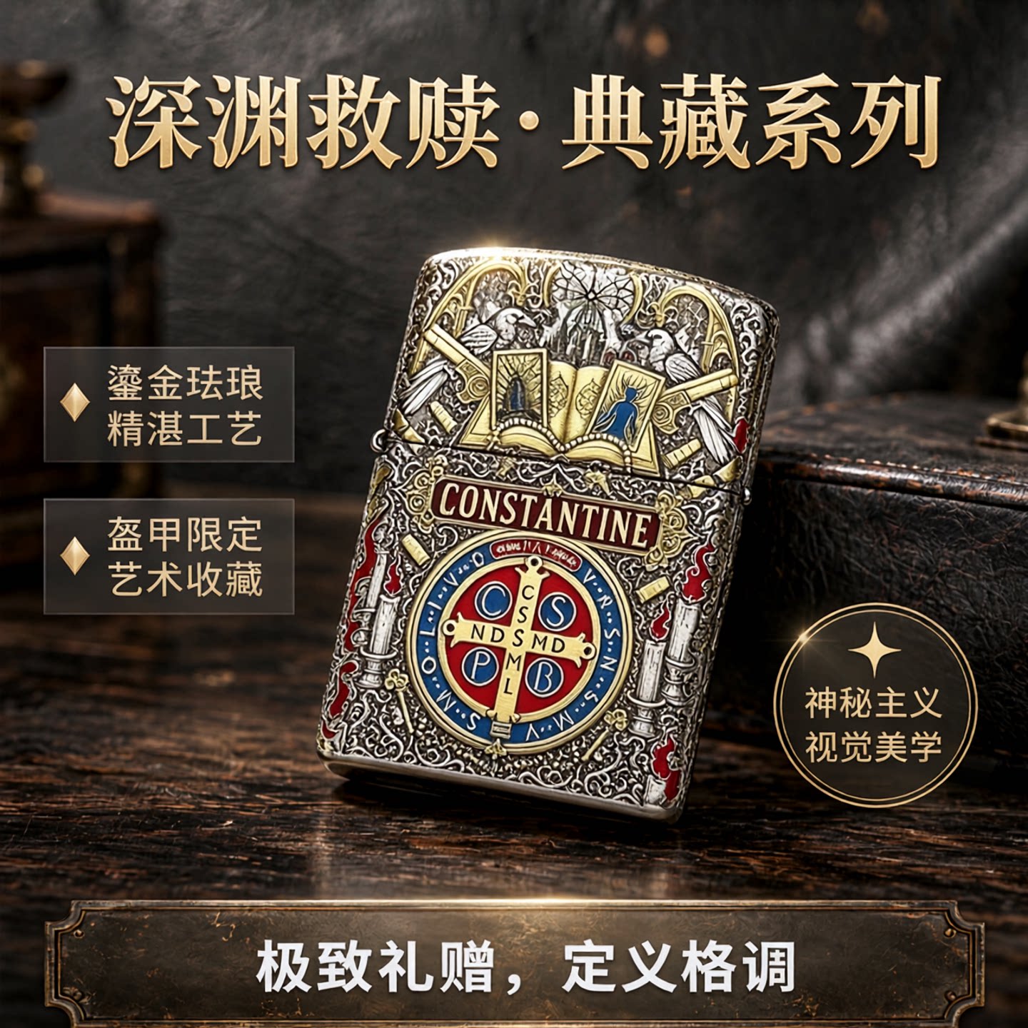 ZIPPO正品康斯坦丁收藏款