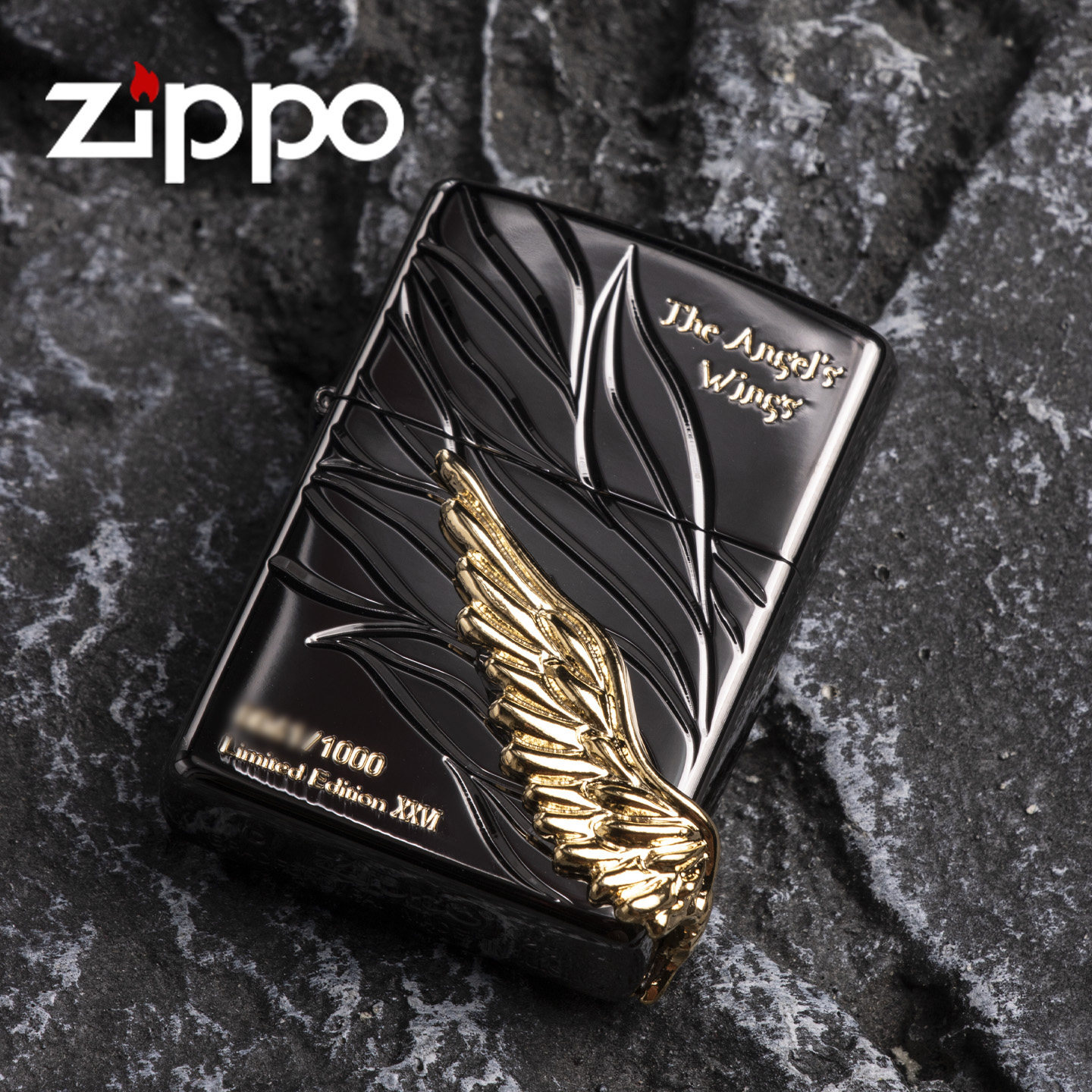 日版ZIPPO芝宝天使之翼2026年黑冰限量收藏款男士防风限定打火机