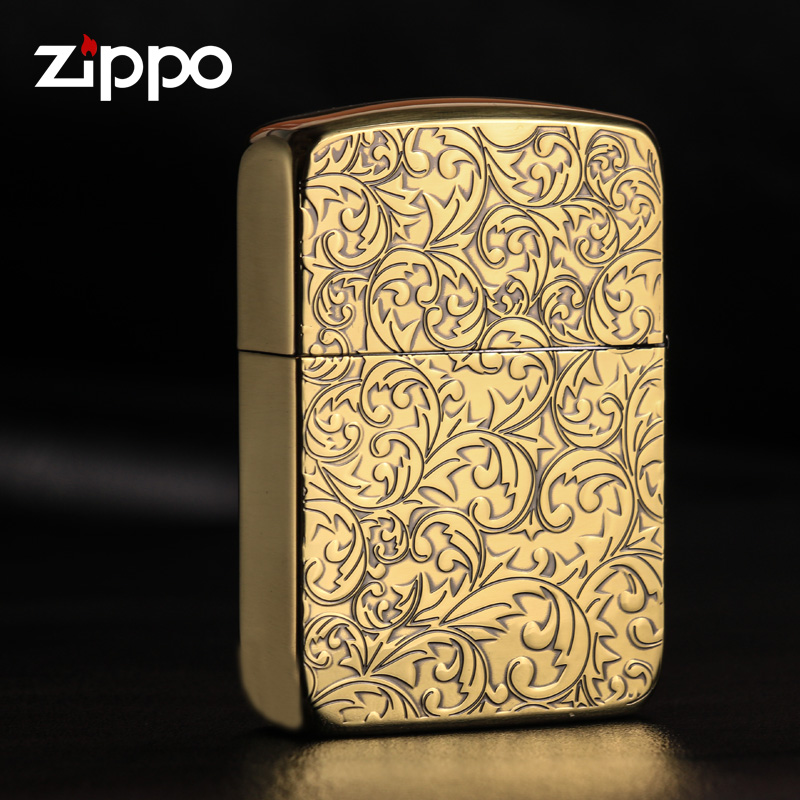 zippo1941复刻古银唐草打火机