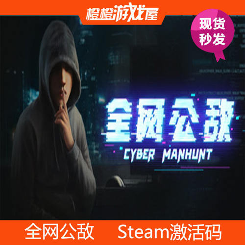 PC正版 全网公敌 Cyber Manhunt  Steam激活码/序列号/CDkey 现货