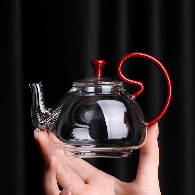 自慢堂茶壶耐热玻璃泡茶壶