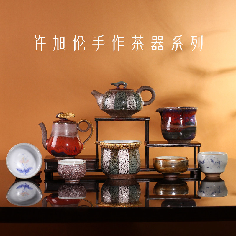 中国台湾省陶艺师许旭伦丹阳志野钧釉杯陶胎茶杯开片手工主人杯具,餐饮具,茶杯,淘宝优惠券,粉丝福利购,淘宝优惠卷