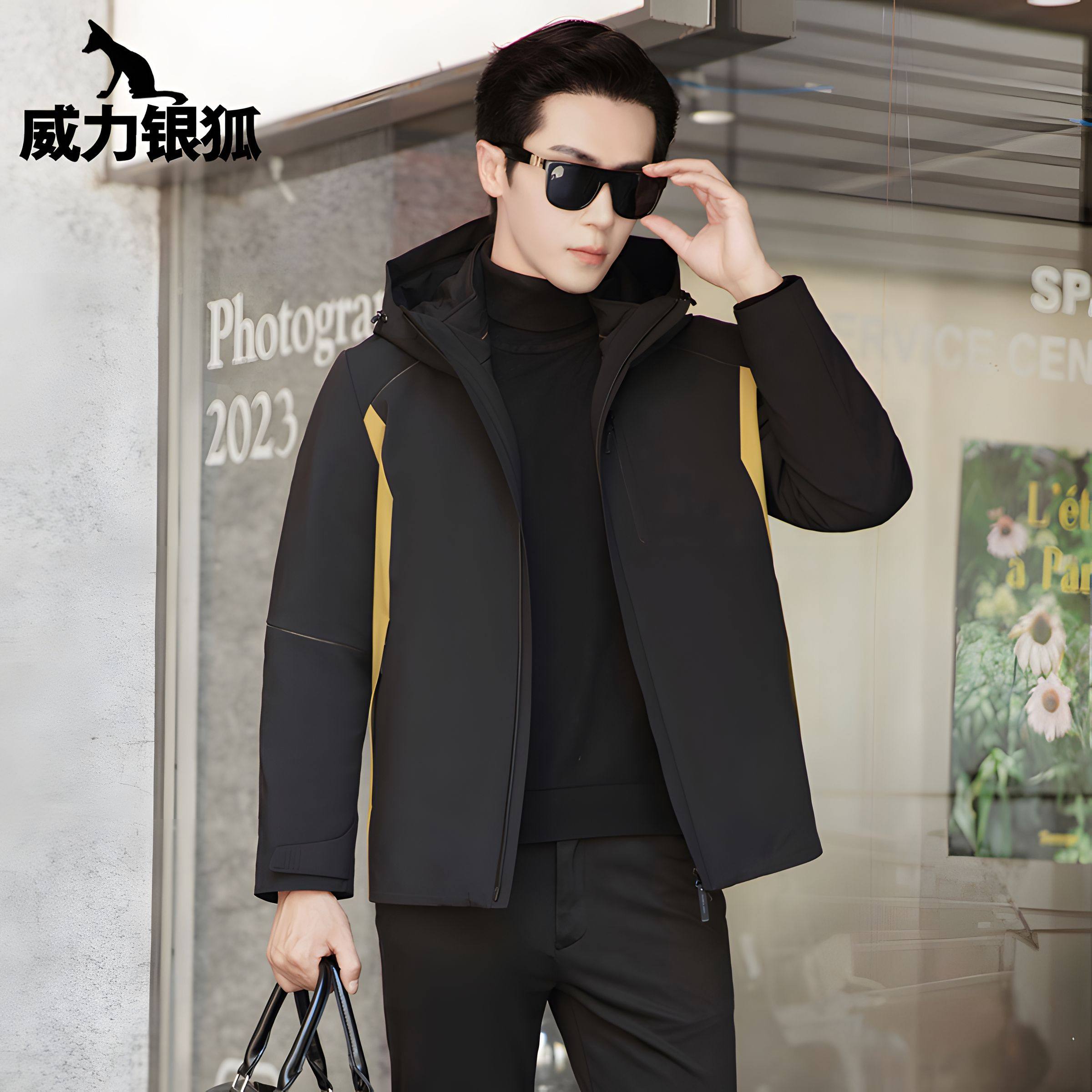 威力银狐貂内胆派克服海宁冲锋衣