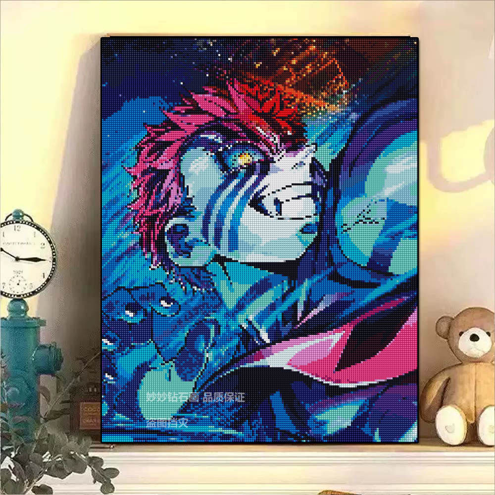 鬼灭之刃猗窝座钻石画三哥Akaza手工diy贴砖石十字绣Demonslayer