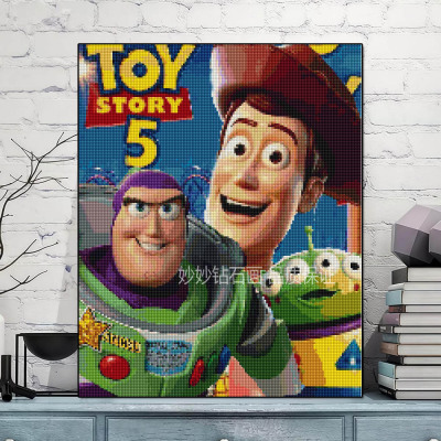 2026新款玩具总动员5钻石画儿童小学生男孩DIY手工砖石画toystory