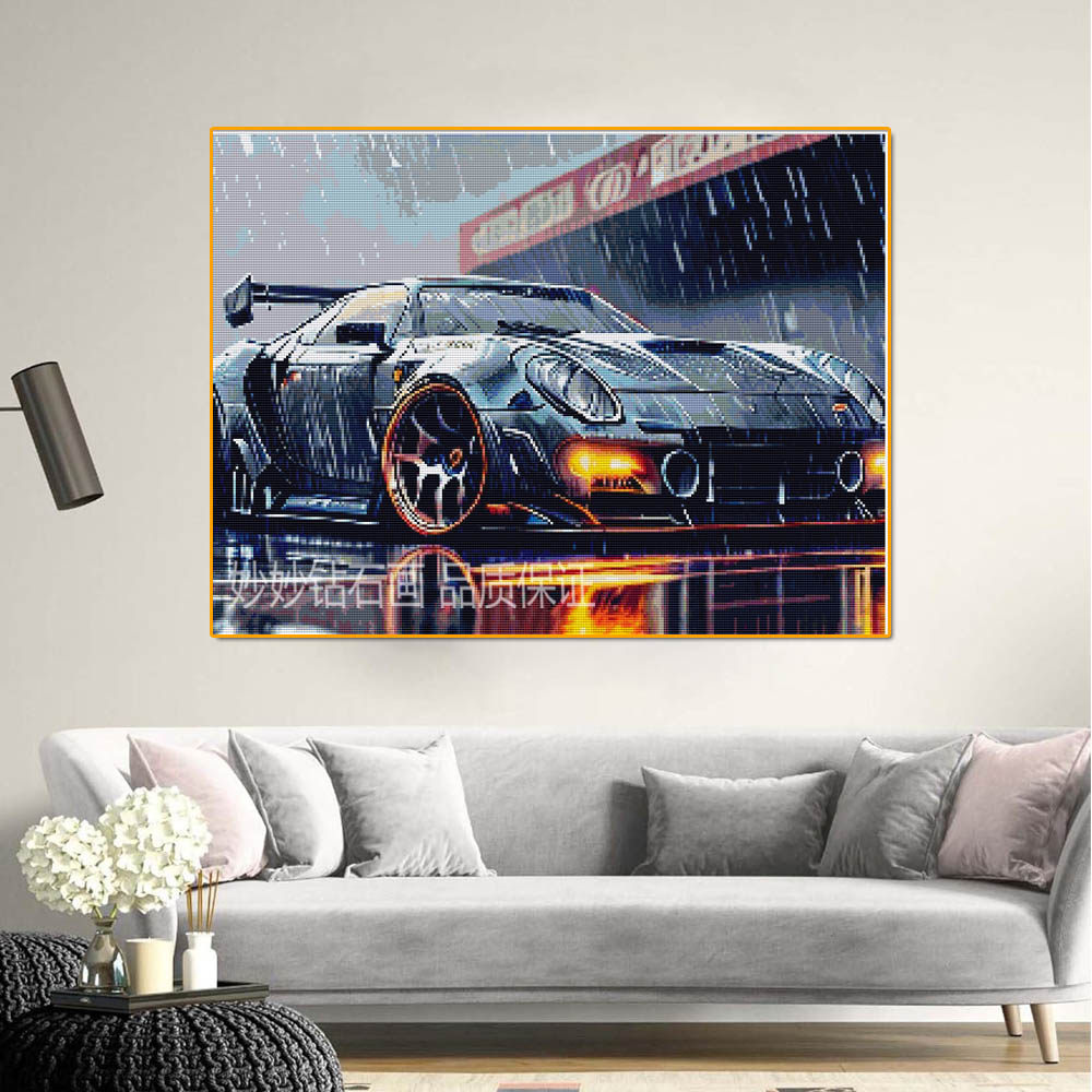 F1赛车跑车钻石画汽车儿童房成人手工diy砖石十字绣2026新款,居家布艺,钻石绣,淘宝优惠券,粉丝福利购,淘宝优惠卷