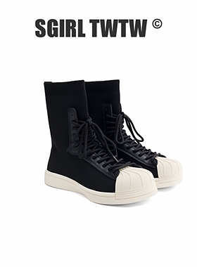J368-3 SGIRLT WTW 新款贝壳头韩系高帮休闲鞋百搭潮鞋