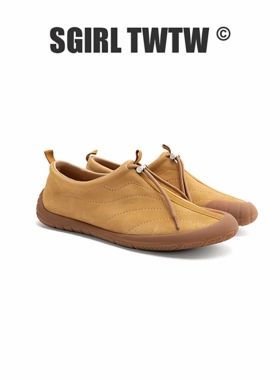 C521-1 SGRIL TWTW女鞋时尚极简风单鞋百搭抽绳懒人鞋一脚蹬鞋子