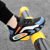 中大童皮面男孩鞋 清仓童鞋 网面儿童跑步鞋 2025春季 潮 男童运动鞋