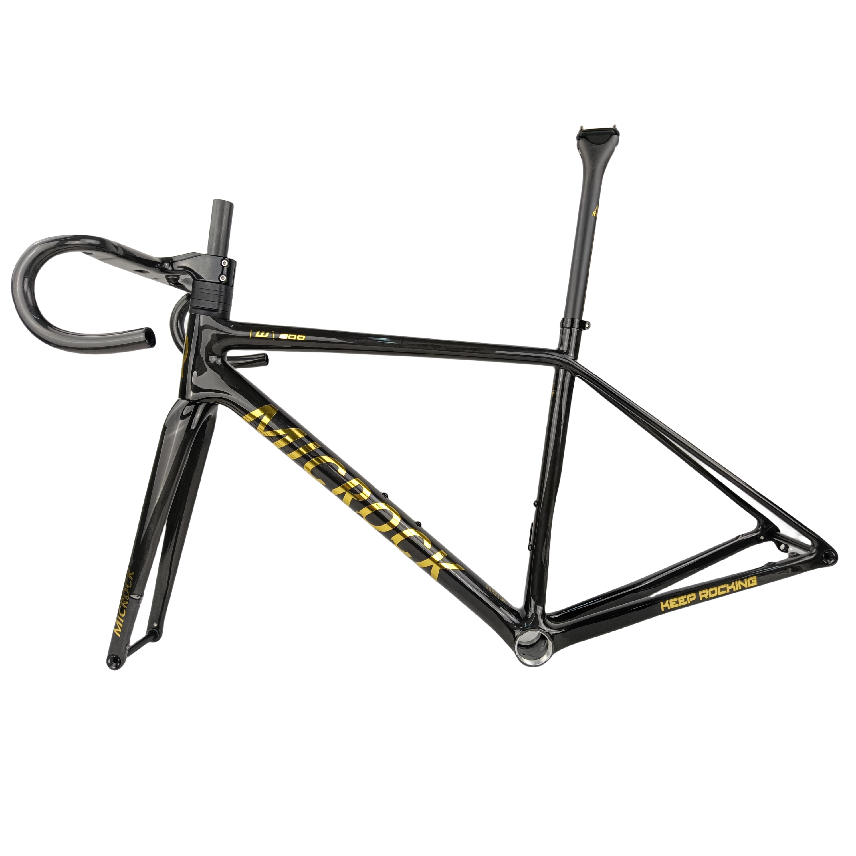 金标MICROCK微石超轻高模量碳纤维T1100爬坡公路车架仅580g含车把