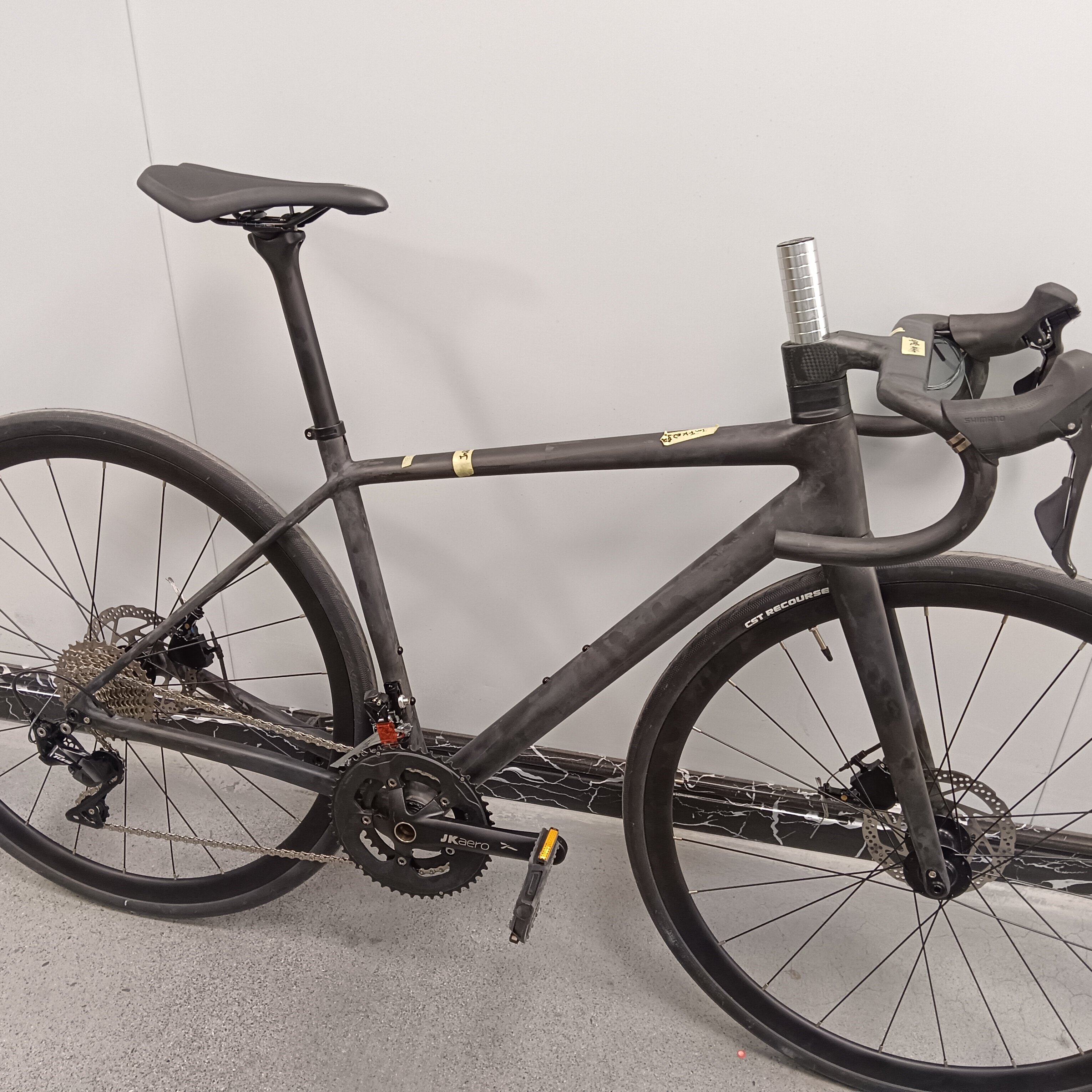 超轻碳纤维公路碟刹车架T1100 车架52cm 580g 全内走线 定制颜色
