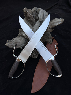 不锈钢八斩刀咏春双刀蝴蝶刀牛耳尖刀武术表演鸳鸯刀短兵器未开刃