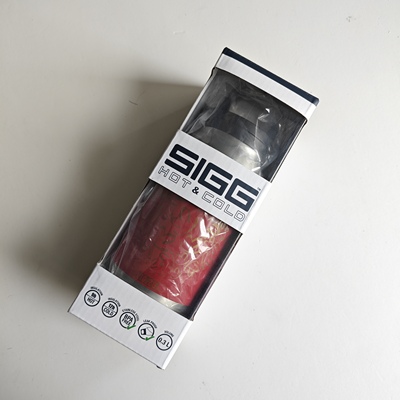 希格运动水杯SIGG瑞士304不锈钢真空保温杯0.3L红色款