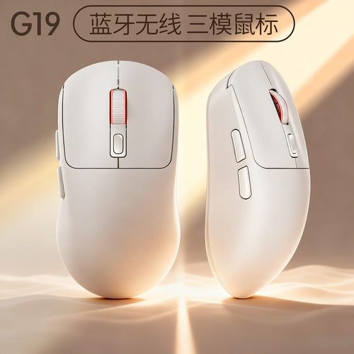 银雕G19蓝牙+有线+2.4G无线三模轻量鼠标游戏电竞台式电脑RGB私模