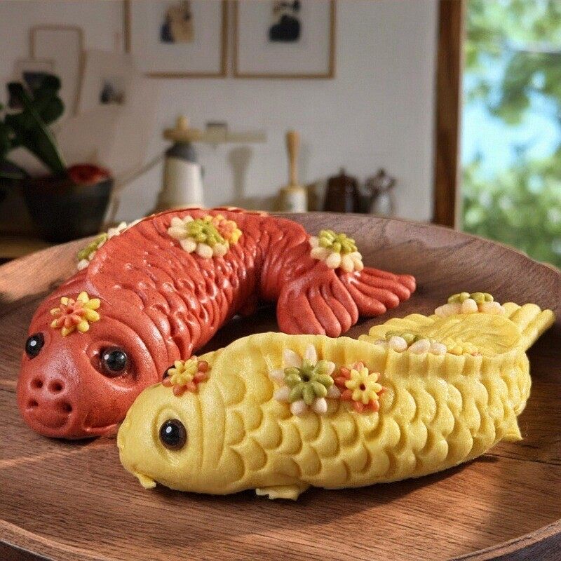 山东胶东花饽饽结婚盆鱼喜馍馍过年拜佛供贡品面鱼花馒头春节礼盒,零食/坚果/特产,生日/节日蛋糕,淘宝优惠券,粉丝福利购,淘宝优惠卷