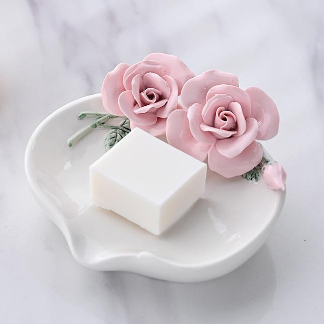 加大不挑皂陶瓷多重沥水皂盒