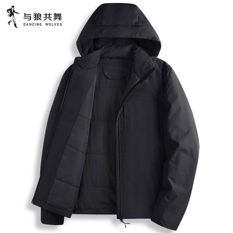 【新雪丽绒】与狼共舞可拆卸连帽棉服男2025冬季新款保暖棉衣外套,男装,棉衣,淘宝优惠券,粉丝福利购,淘宝优惠卷