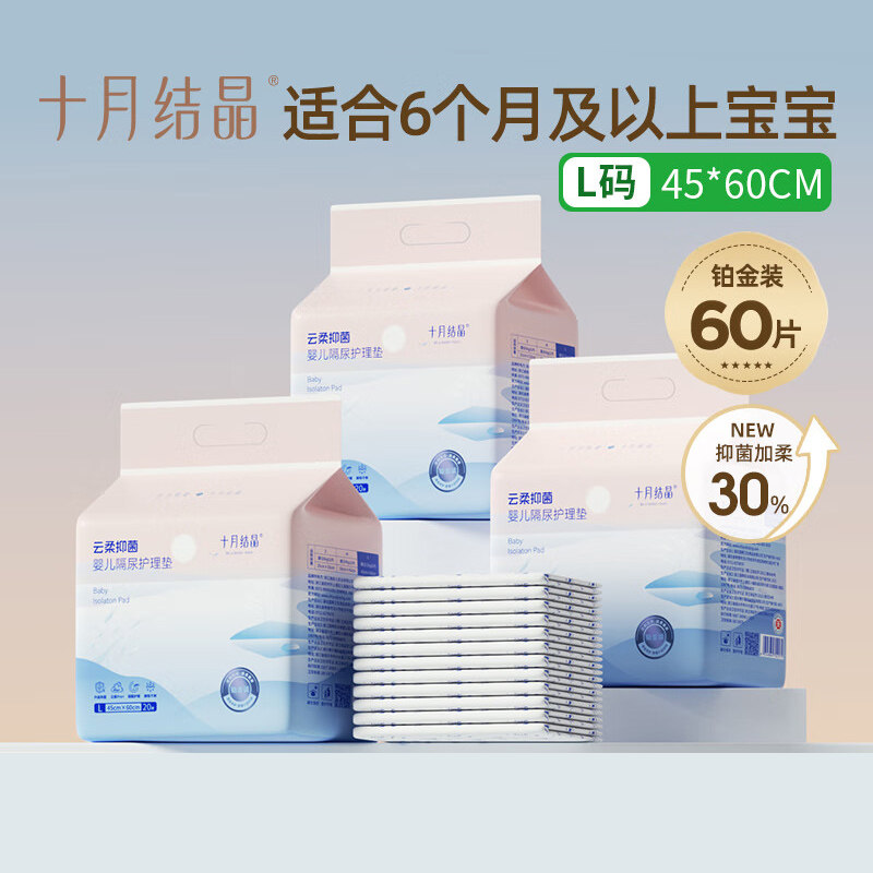 十月结晶婴儿隔尿护理垫 新生儿一次性防水不可洗产褥垫20片/包,婴童尿裤,隔尿垫巾,淘宝优惠券,粉丝福利购,淘宝优惠卷