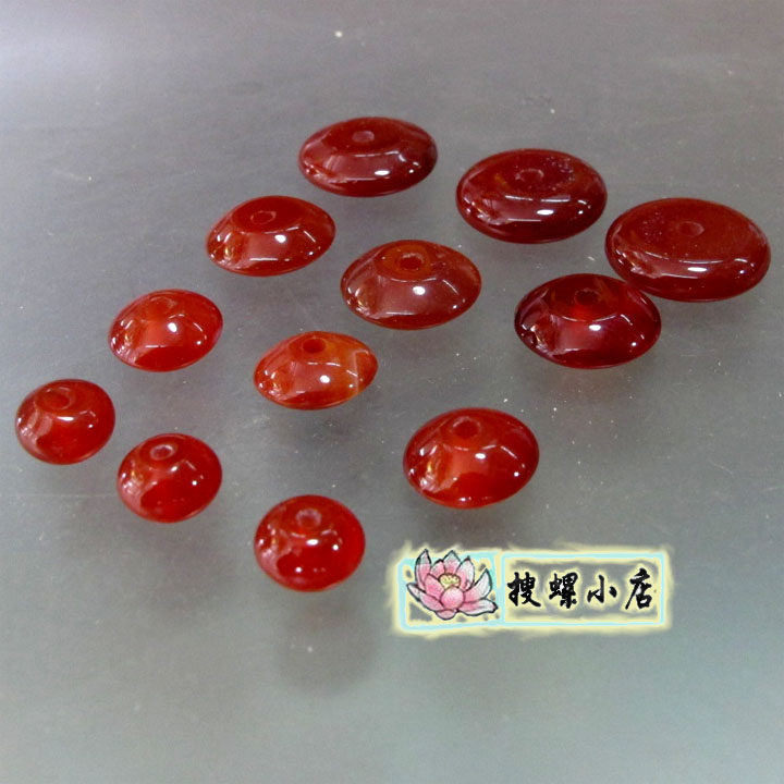 佛珠配件/4-12毫米红玛瑙隔