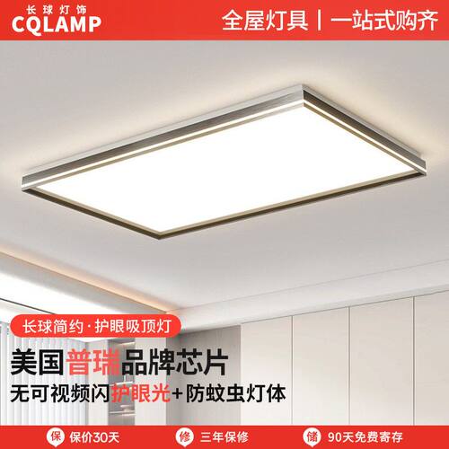 110V全光谱护眼客厅灯主灯意式极简吸顶灯现代简约大气卧室灯中山