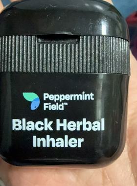 新品泰国本土peppermint field黑色翻盖鼻通超强酷爽提神醒脑鼻吸