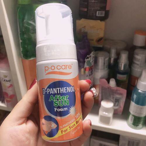 泰国本土pocare脸部身体晒后修复维生素B5泡沫膏清凉止痒湿润80ml