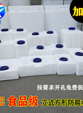 防腐方形桶小方桶加药箱30L40L50 80L120L200L立式卧式水箱化工桶