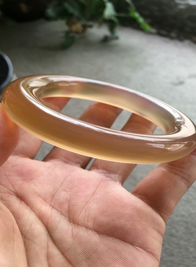 无烧原色红玉髓加宽加厚手镯