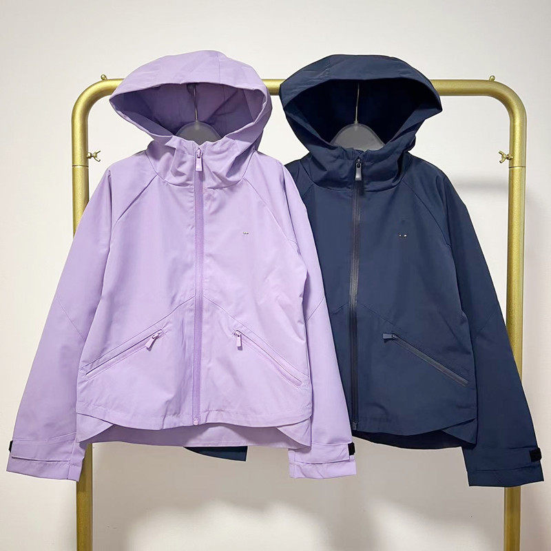 春季新款亲子装女童韩版时尚休闲防风防水连帽风衣外套中大童潮
