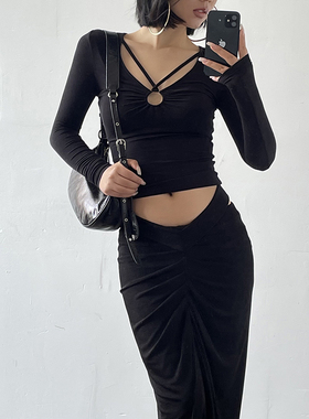 Acupstudio江右上 3月25日新品 圆环设计感打底上衣