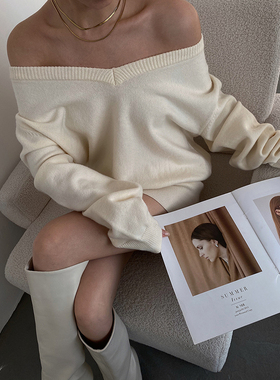 AcupStudio江右上 美式辣妹设计感包臀毛衣连衣裙冬季内搭连衣裙