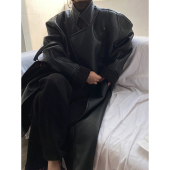 AcupStudio江右上高级感羊羔毛长款 加厚皮衣女冬皮毛一体风衣外套