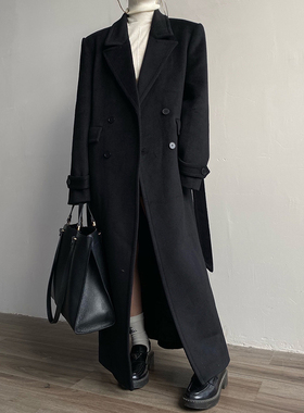 AcupStudio江右上气质高级感西装领毛呢大衣女设计感宽松休闲外套