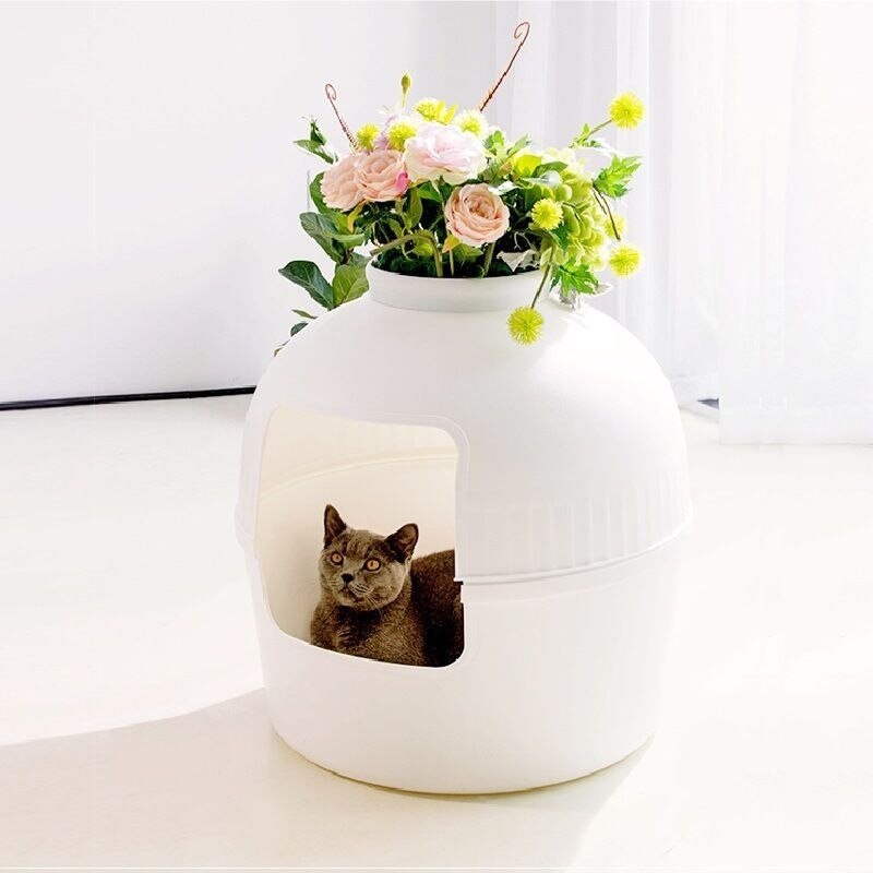 爆款宠物窝四季通用猫窝猫咪封闭式窝绿植款猫屋猫砂盆狗窝