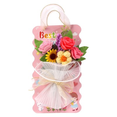 教师节贺卡手工diy材料包永生花不织布儿童送女老师礼物2025新款