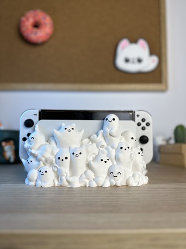 switch幽魂底座ns软萌鬼怪switch幽灵底座幽灵码头可爱幽魂支架