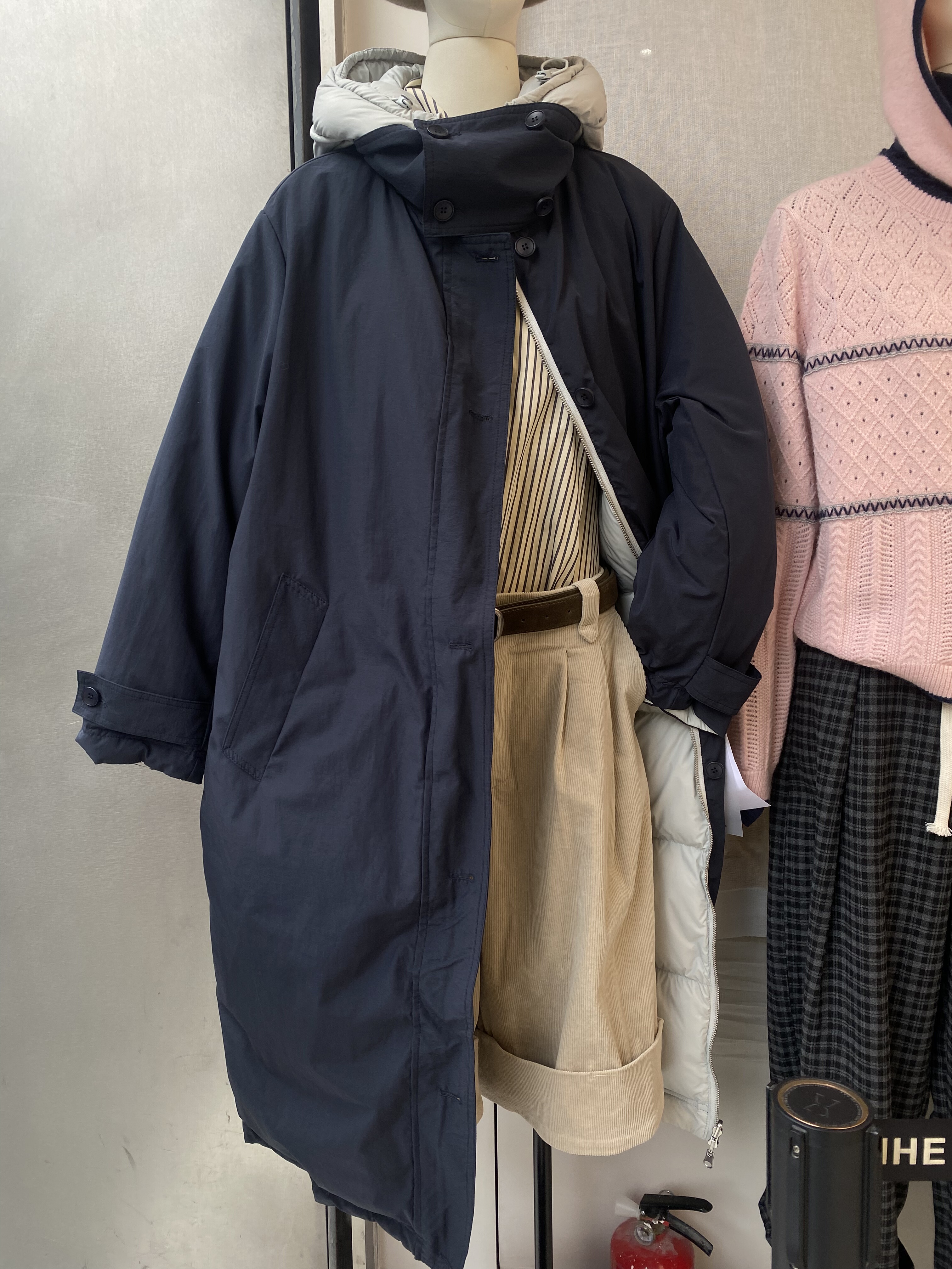 高品质韩系连帽加厚两面穿外套女2025冬新款宽松百搭休闲保暖棉衣