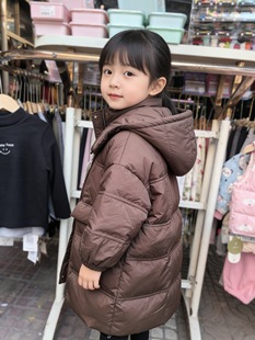 2026新款男女中童中长款羽绒服女孩子宝宝冬装韩版加厚保暖防寒