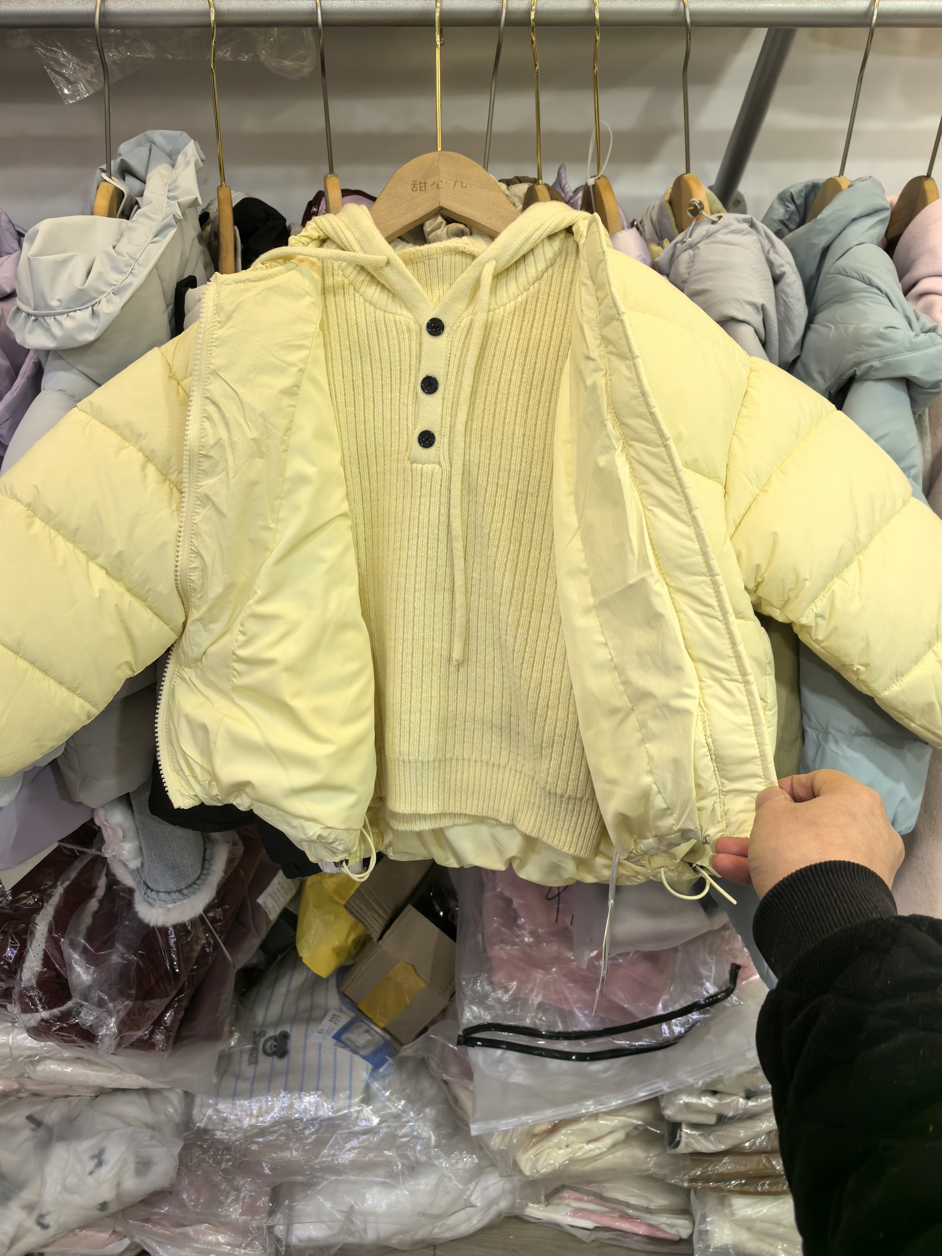 2026款女中童棉衣二件套冬季宝宝棉服加厚保暖外套儿童韩版休闲