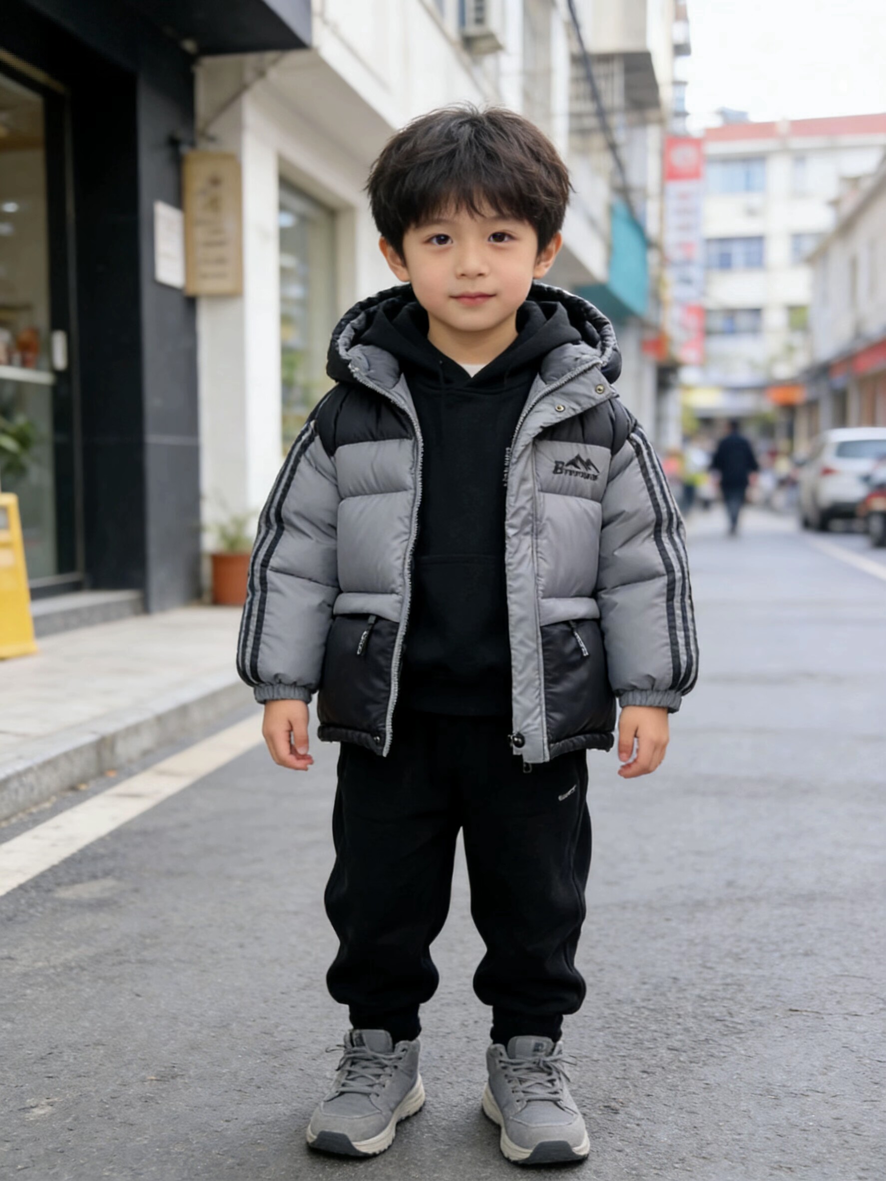 男中童羽绒棉服秋冬装2026新款中大童加绒加厚保暖棉衣宝宝