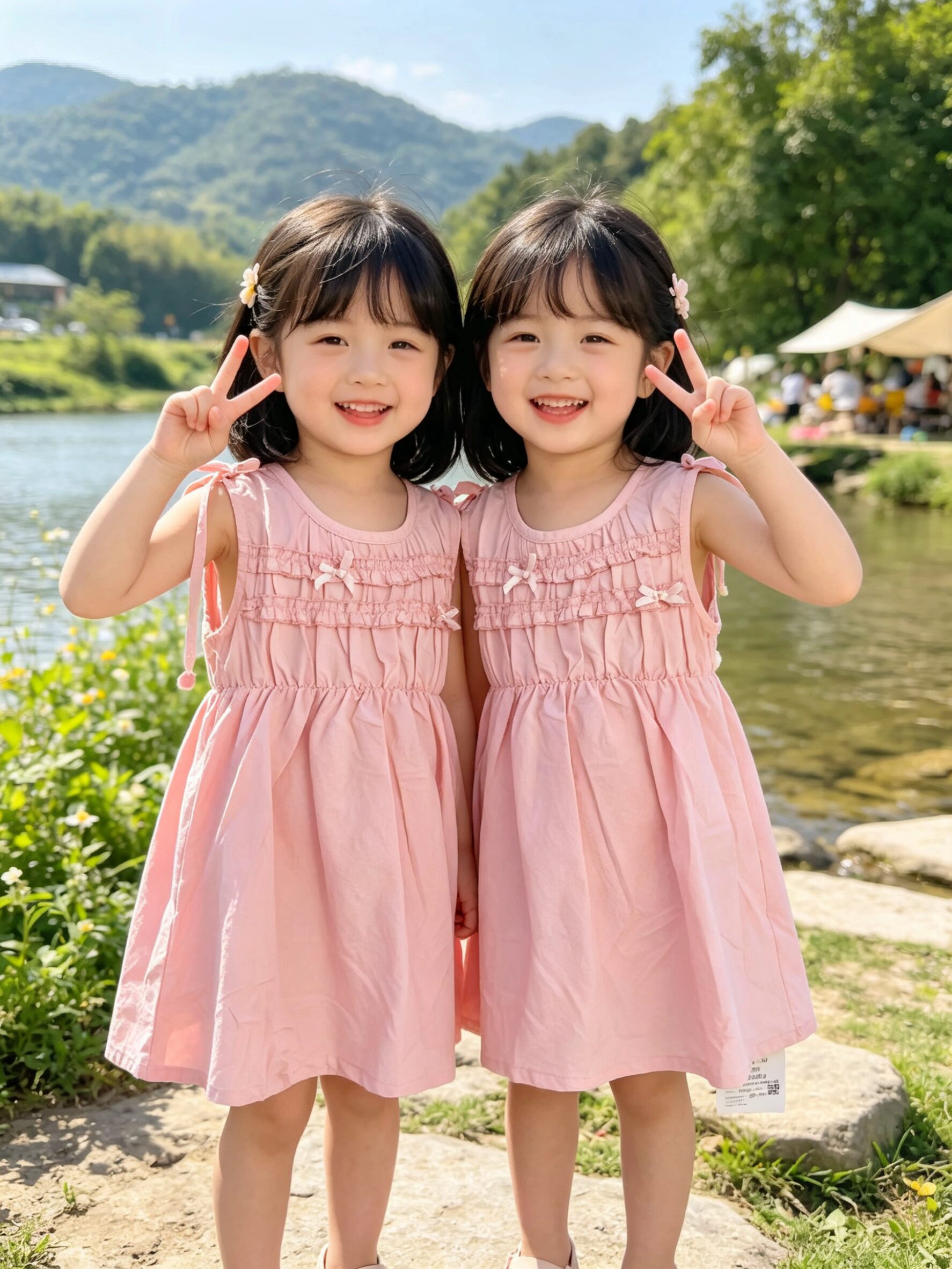 韩版童装女小童连衣裙2026夏季新款女宝宝时髦洋气粉色可爱公主裙
