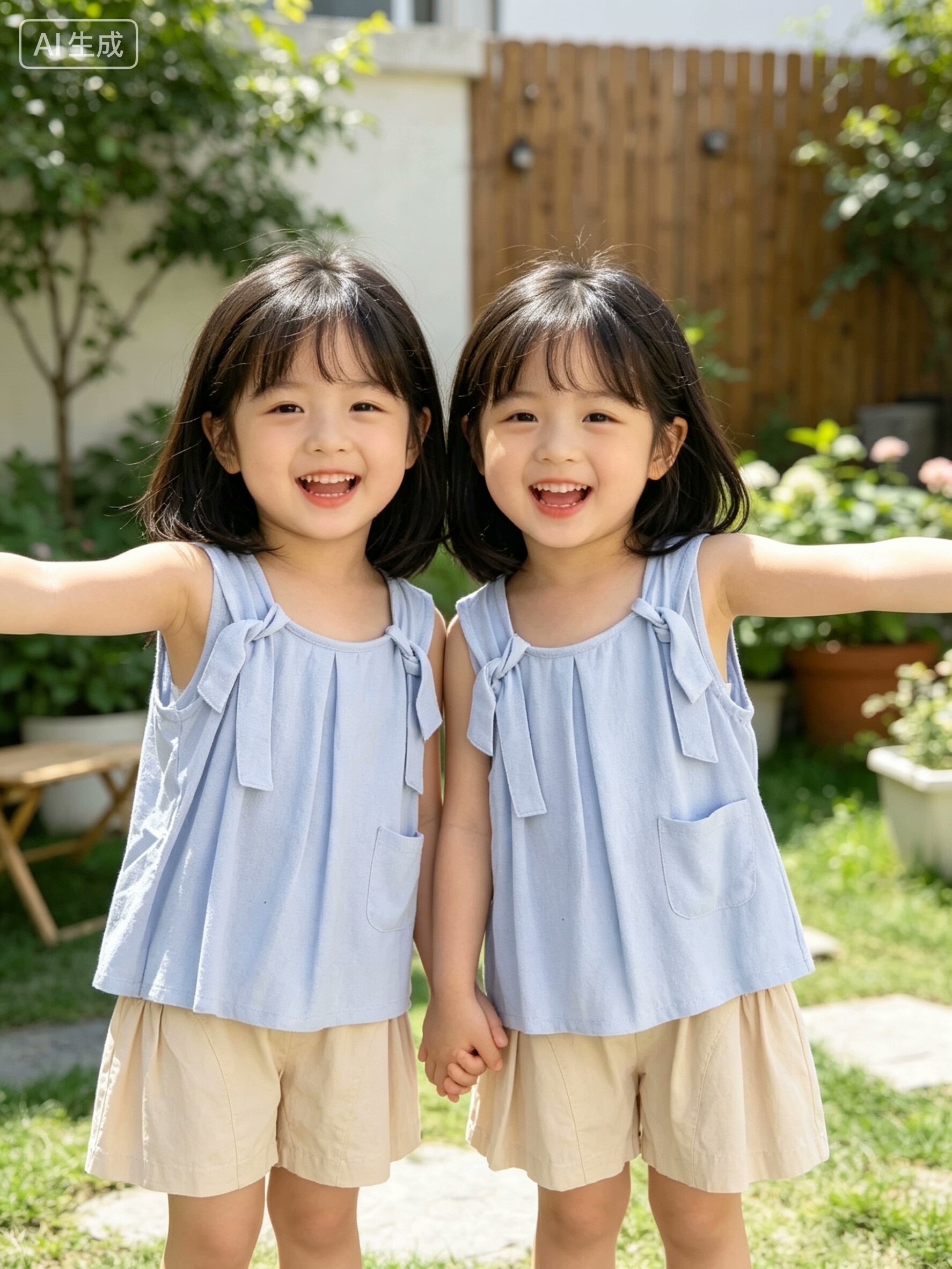 女小童背心短裤套装夏季薄款2026新款儿童洋气时髦可爱女宝宝夏装