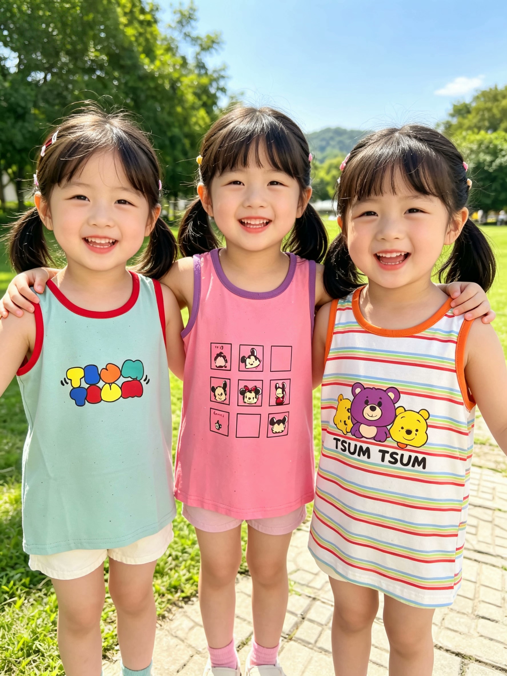 女童背心2026新款宝宝夏装儿童吊带无袖卡通T裙子中小童直筒裙潮