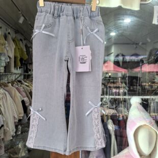 女童牛仔裤春秋2025春装新款不加绒女宝宝微喇喇叭裤韩系儿童裤子