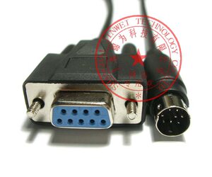定做Magnescale LT10A LT11A计数器RS232线 8针转9孔线 DZ252